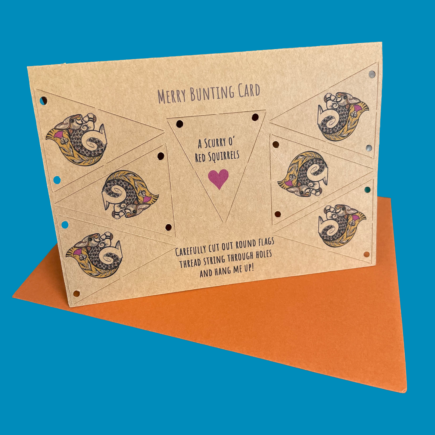 Merry Bunting Card