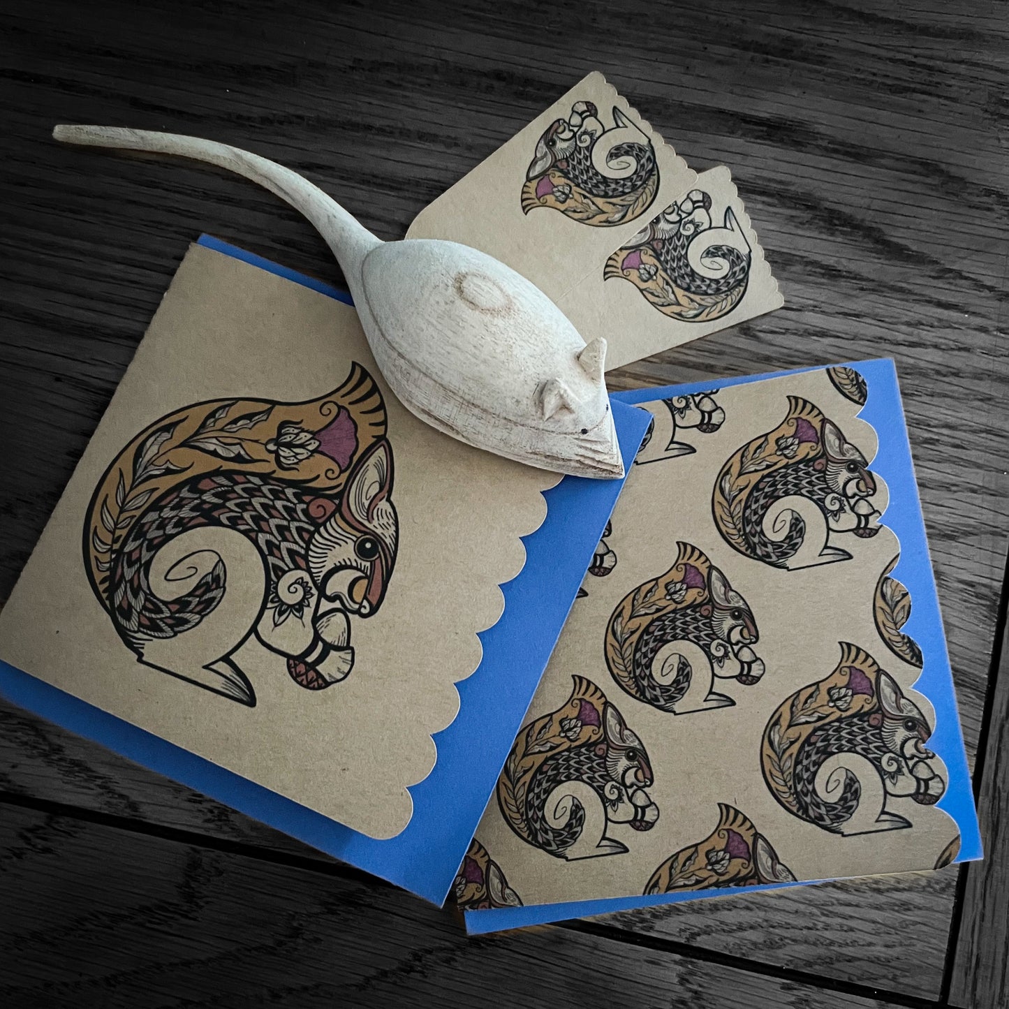 Merry Notecard and Gift Tag Set