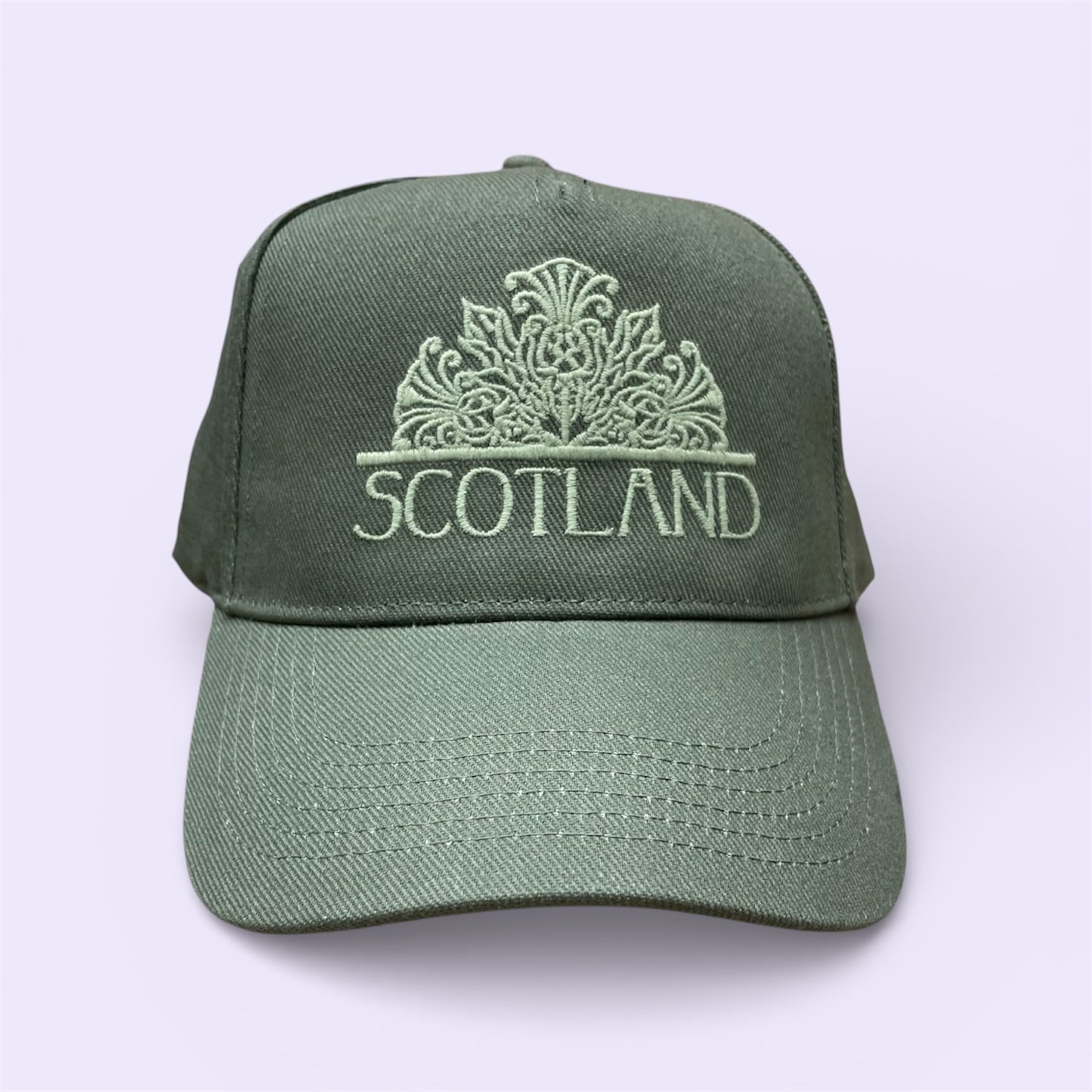 Merry Thistle, Scotland half mandala cap