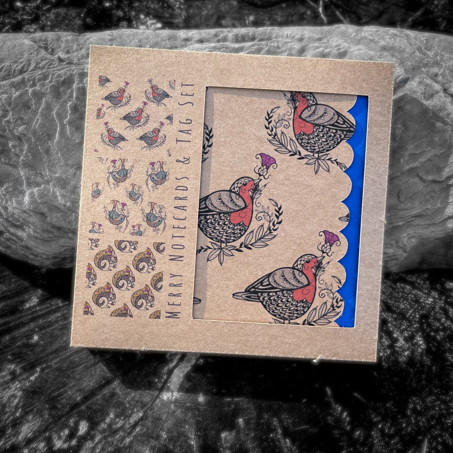 Merry Notecard and Gift Tag Set