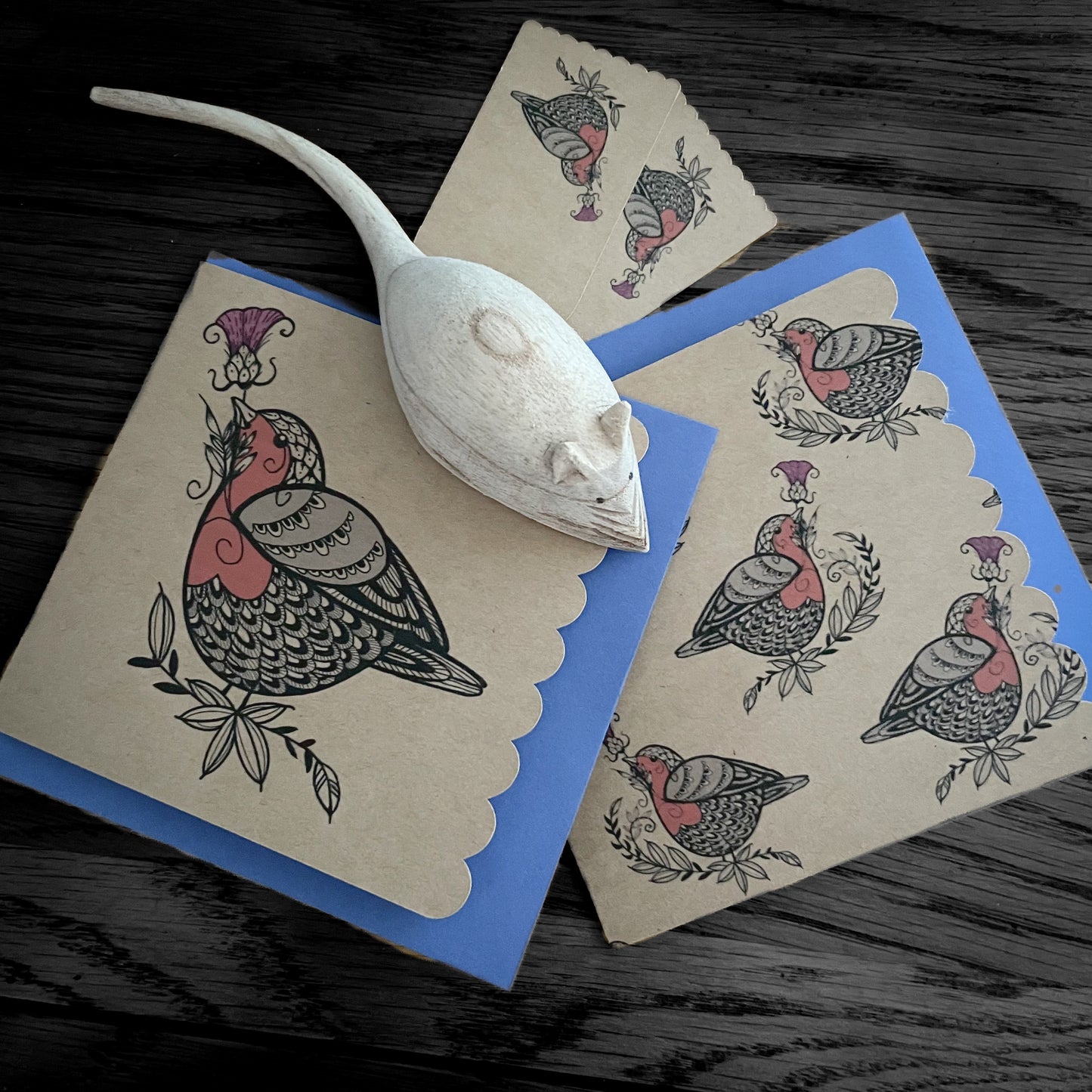 Merry Notecard and Gift Tag Set