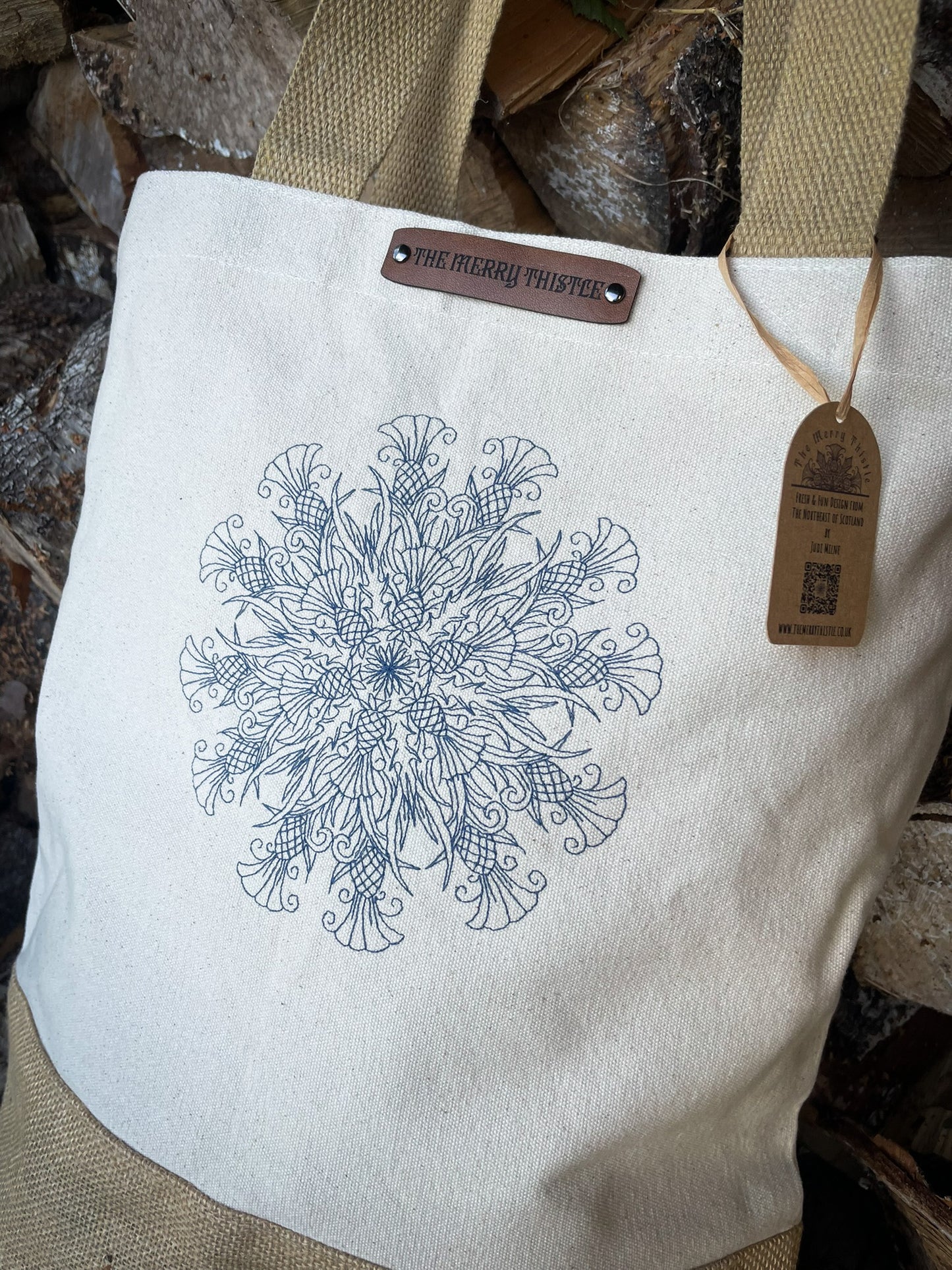 Merry Thistle full mandala Shopper