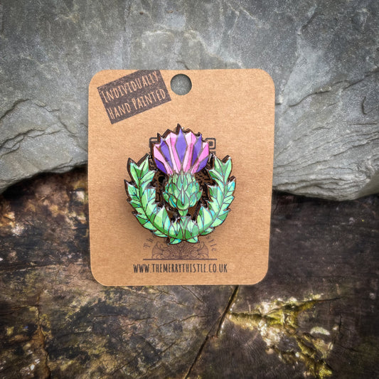 Merry Thistle Mini Pin