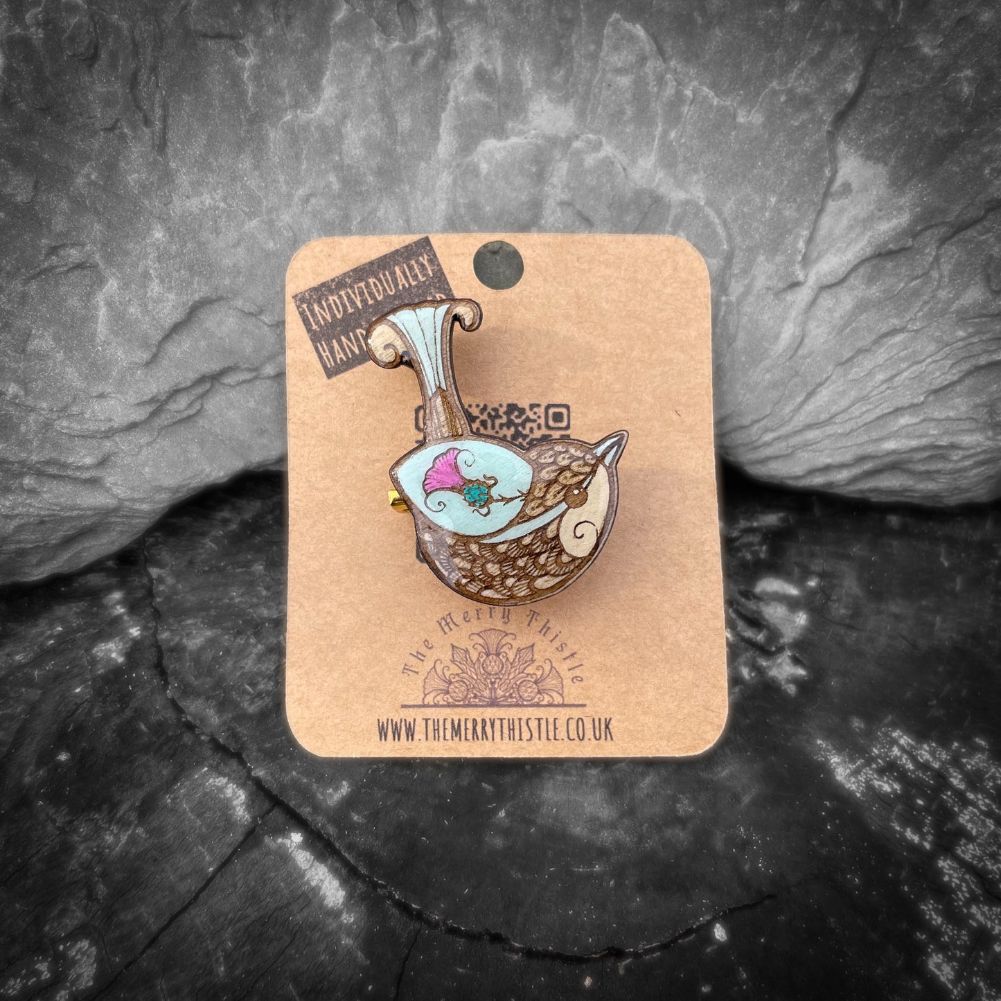 Wren Merry mini pin