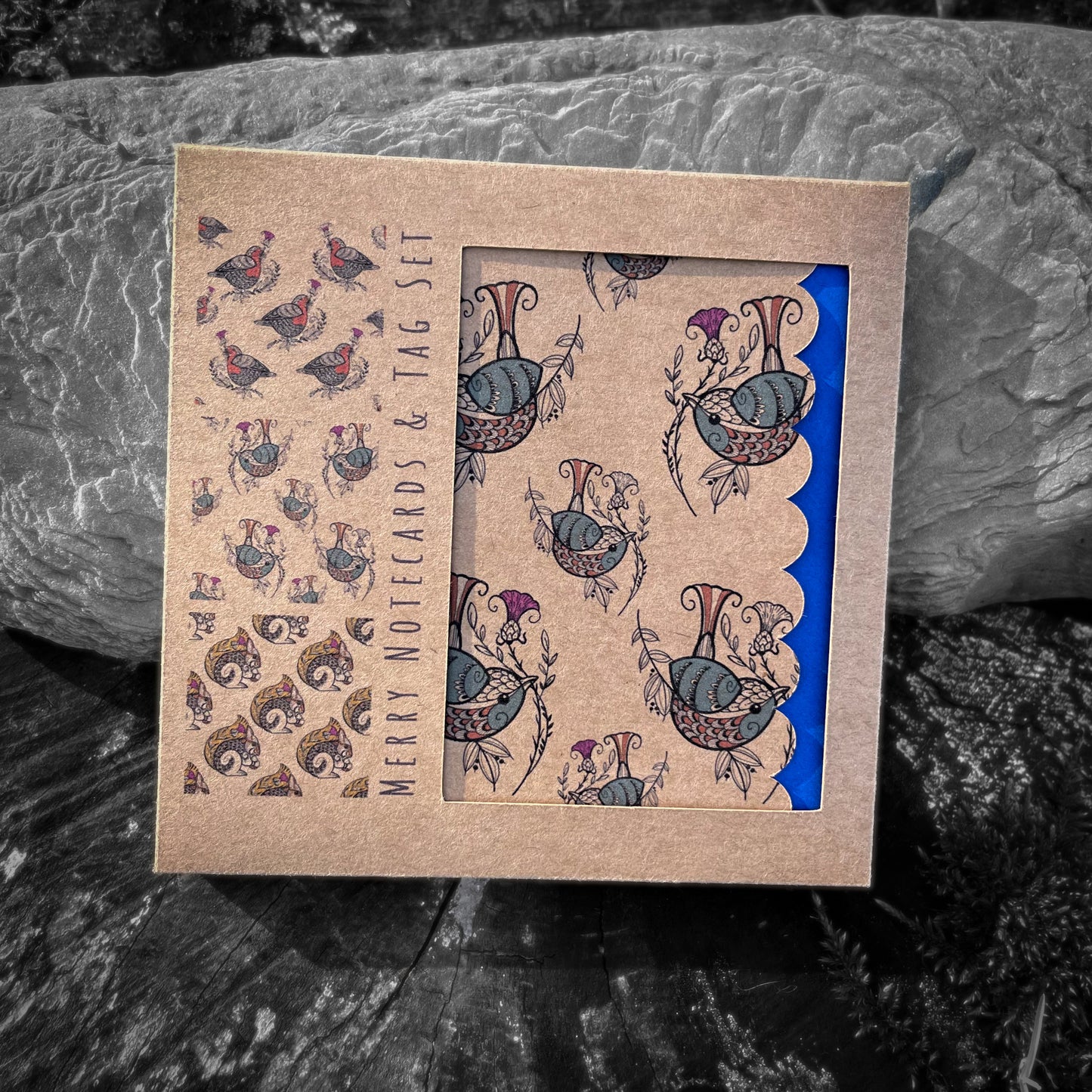 Merry Notecard and Gift Tag Set