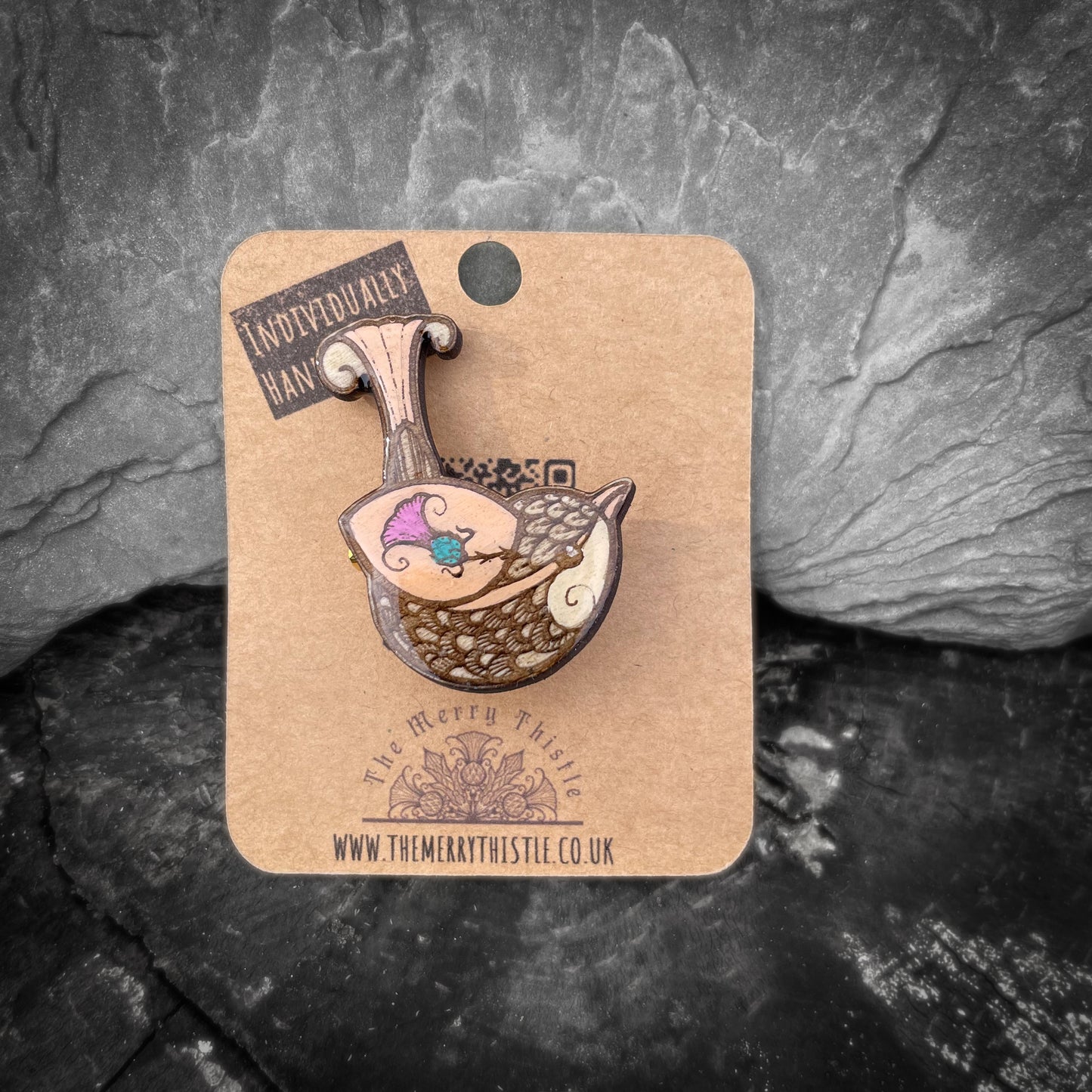 Wren Merry mini pin