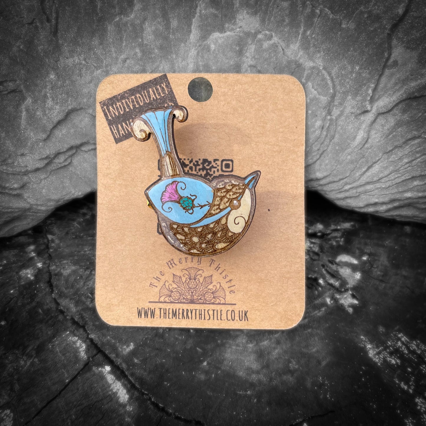 Wren Merry mini pin