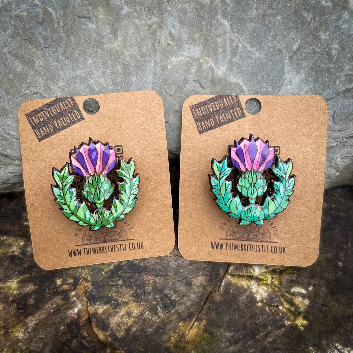 Merry Thistle Mini Pin