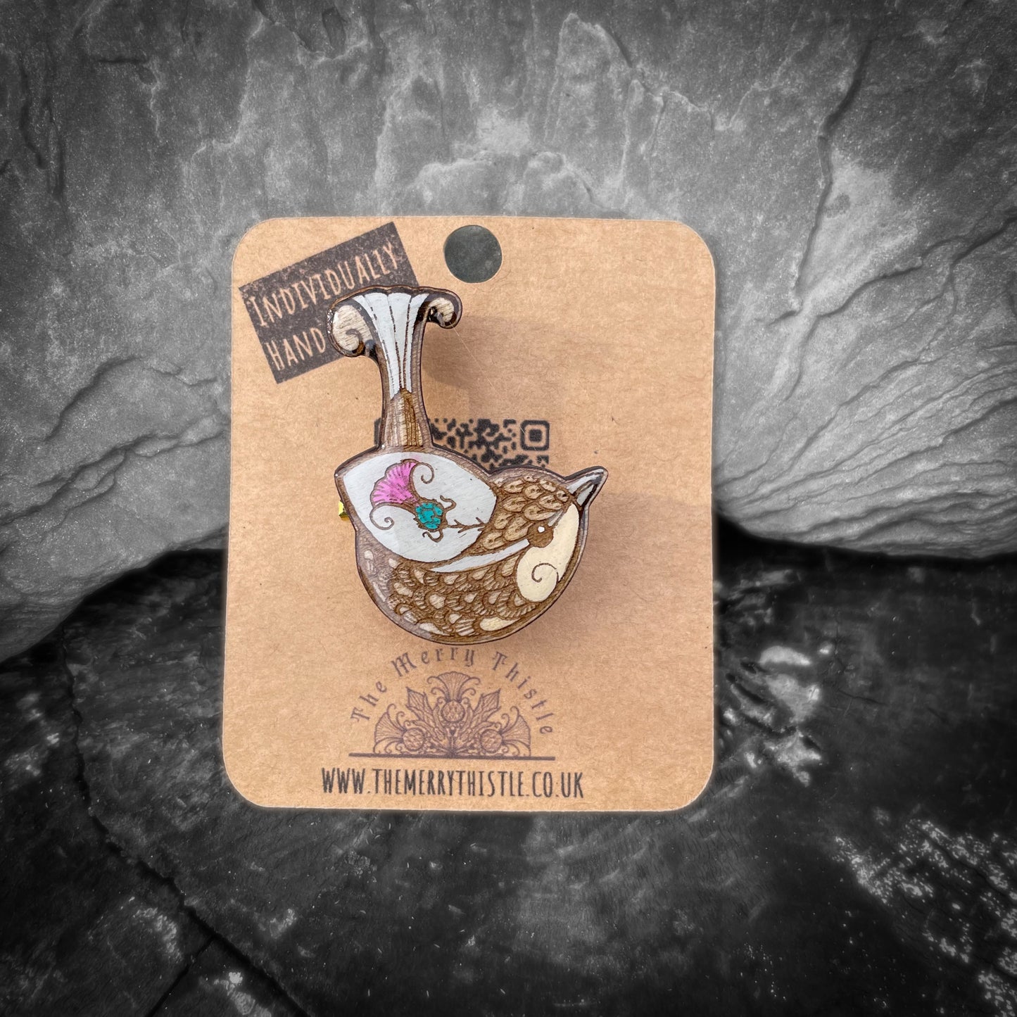 Wren Merry mini pin