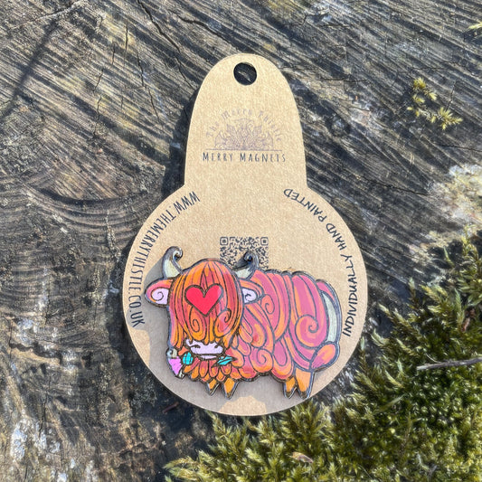Merry Moo fridge magnet