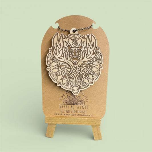 Stag and thistle mandala Merry Re-Scent