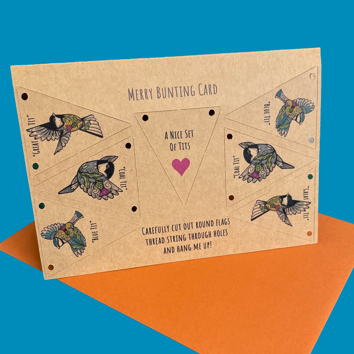 Merry Bunting Card