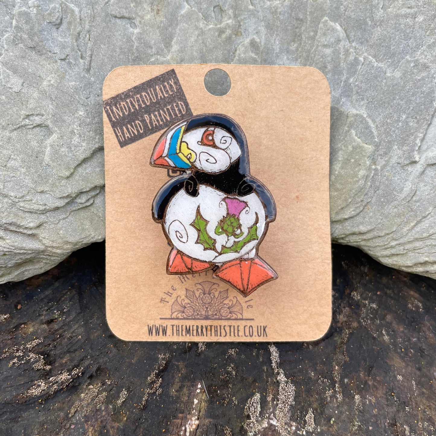 Puffin Merry mini pin