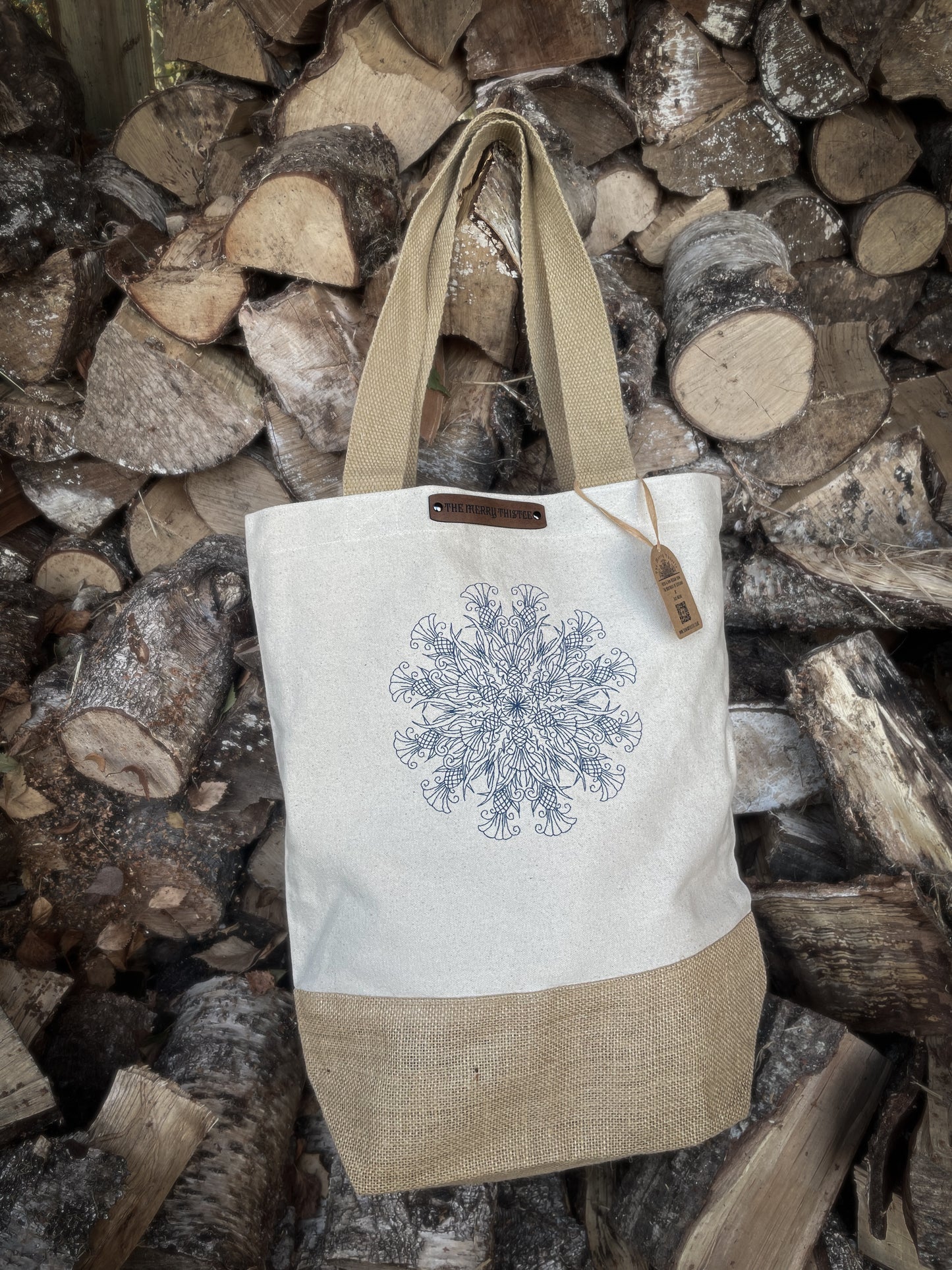 Merry Thistle full mandala Shopper