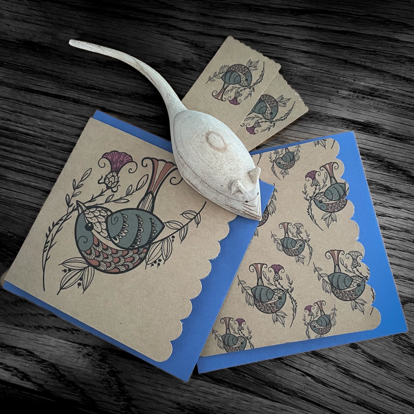 Merry Notecard and Gift Tag Set