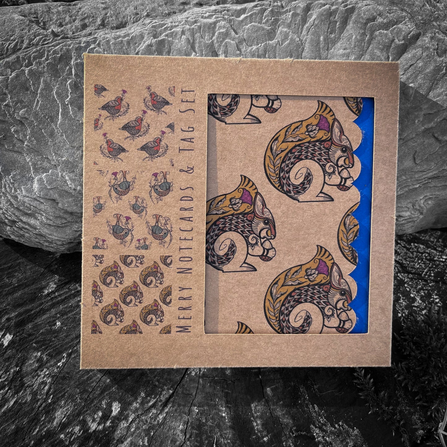 Merry Notecard and Gift Tag Set