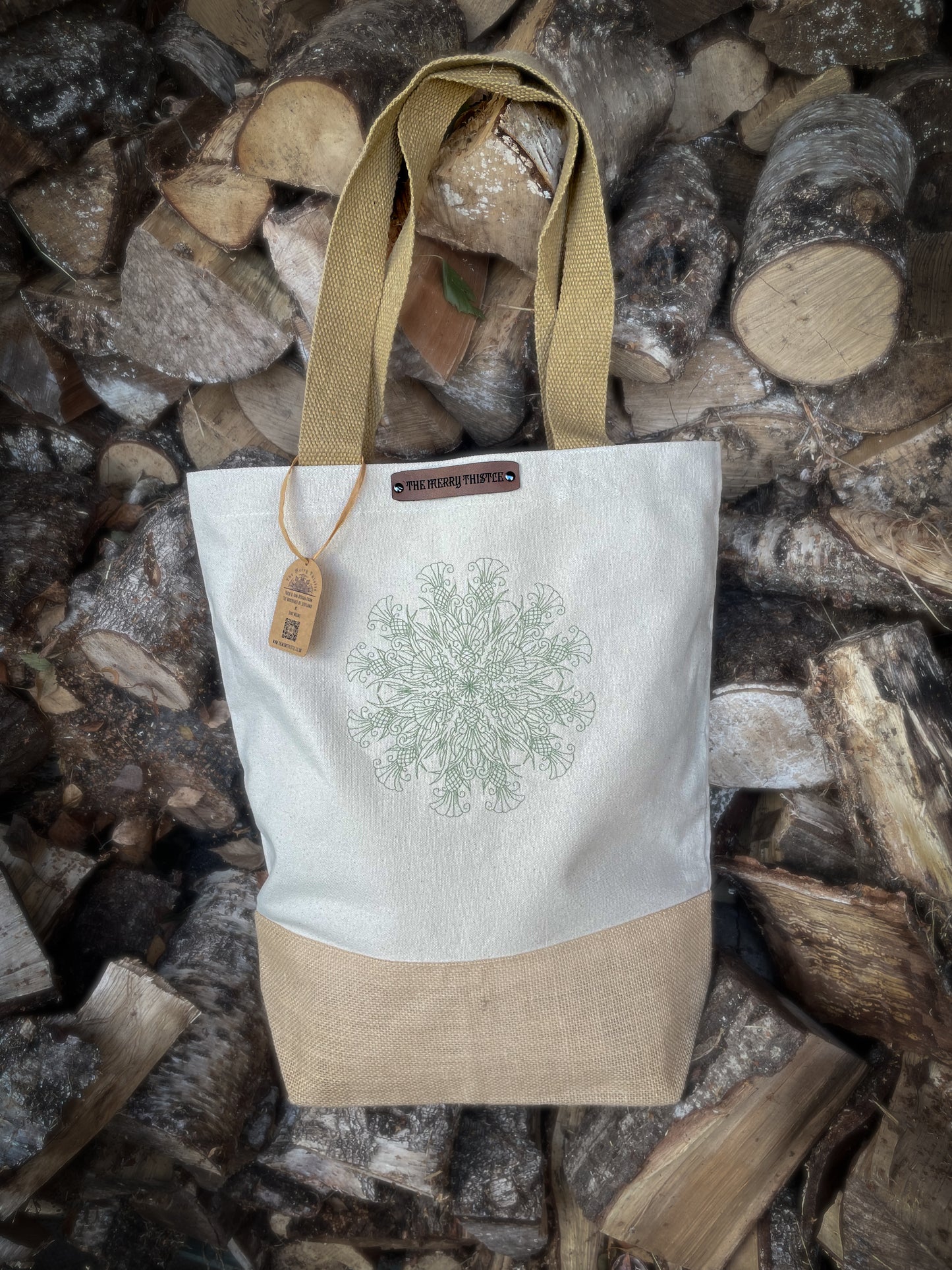 Merry Thistle full mandala Shopper