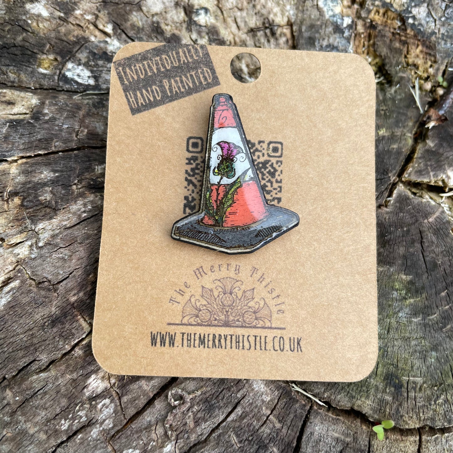 Traffic Cone Merry Mini Pin