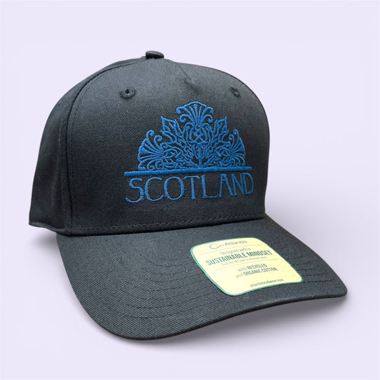 Merry Thistle, Scotland half mandala cap