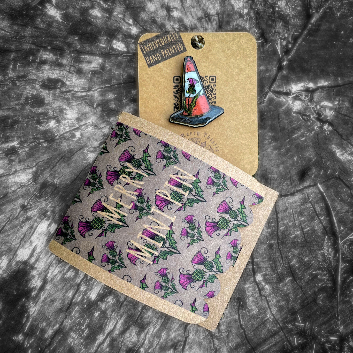 Traffic Cone Merry Mini Pin